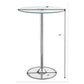 Thea LED Bar Table Chrome and Clear