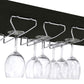 Risley 2-door Circular LED Wine Cabinet Dark Charcoal