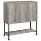 Claremont Sliding Door Bar Cabinet with Lower Shelf Grey Driftwood