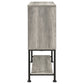 Claremont Sliding Door Bar Cabinet with Lower Shelf Grey Driftwood