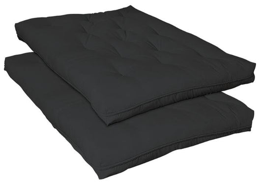7-inch Deluxe Futon Pad Black