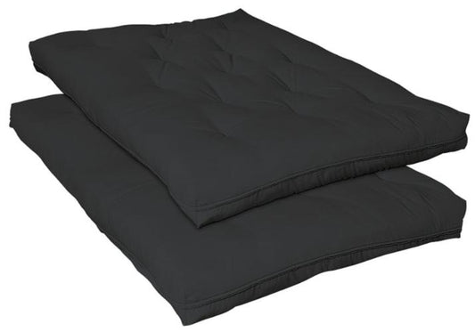 7. 5-inch Deluxe Innerspring Futon Pad Black