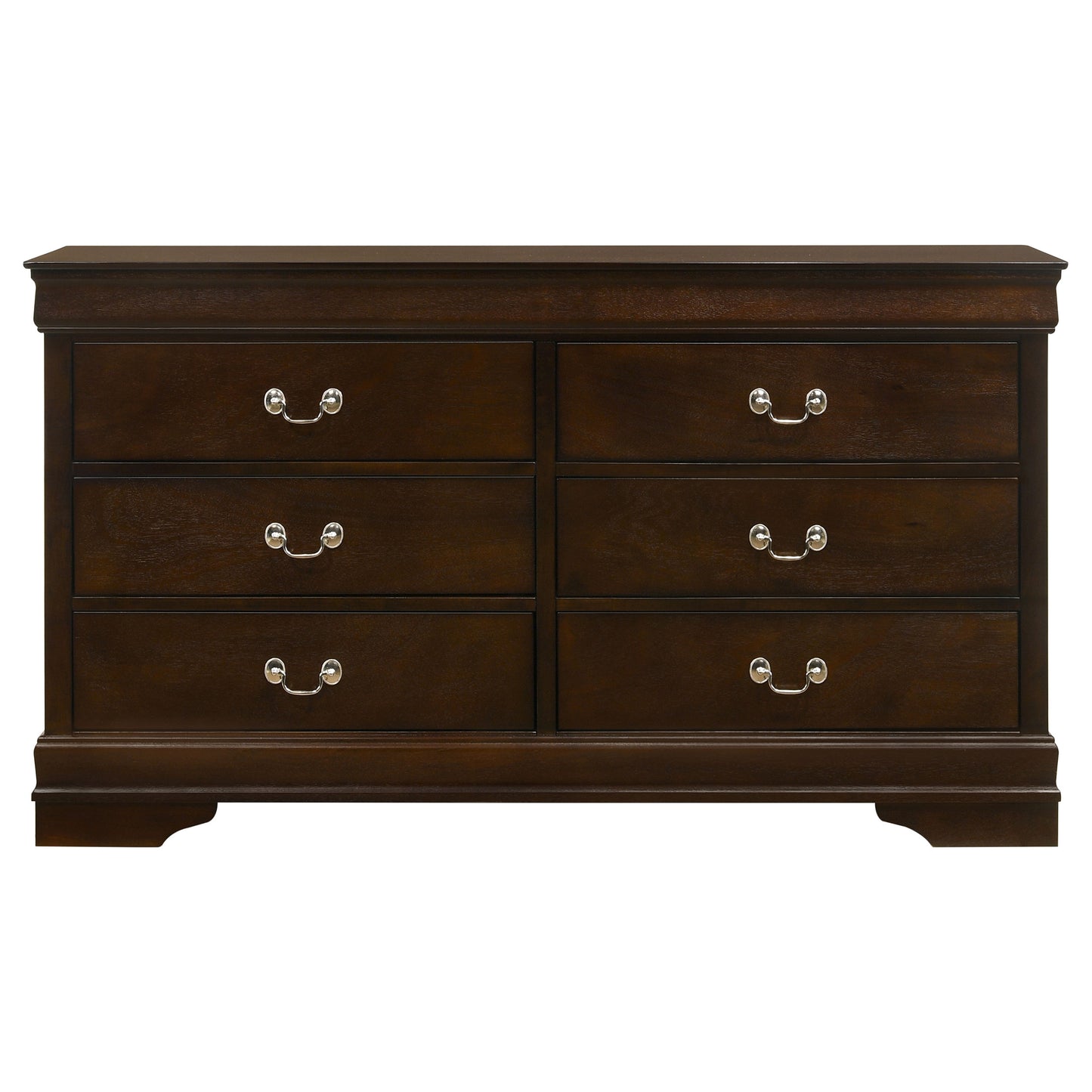 Louis Philippe 5-piece Twin Bedroom Set Cappuccino