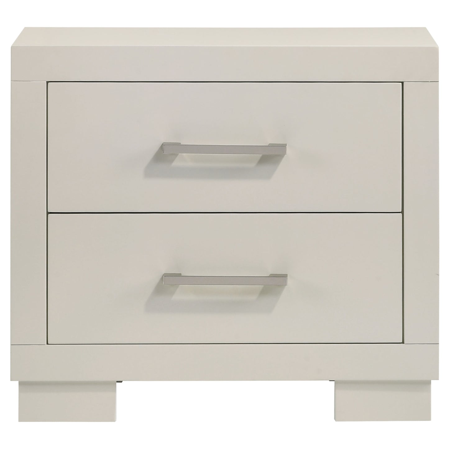 Jessica 4-piece Eastern King LED Bedroom Set Snow White