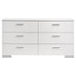 Felicity 4-piece Twin Bedroom Set White High Gloss