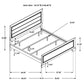 Kauffman Wood California King Panel Bed Dark Cocoa