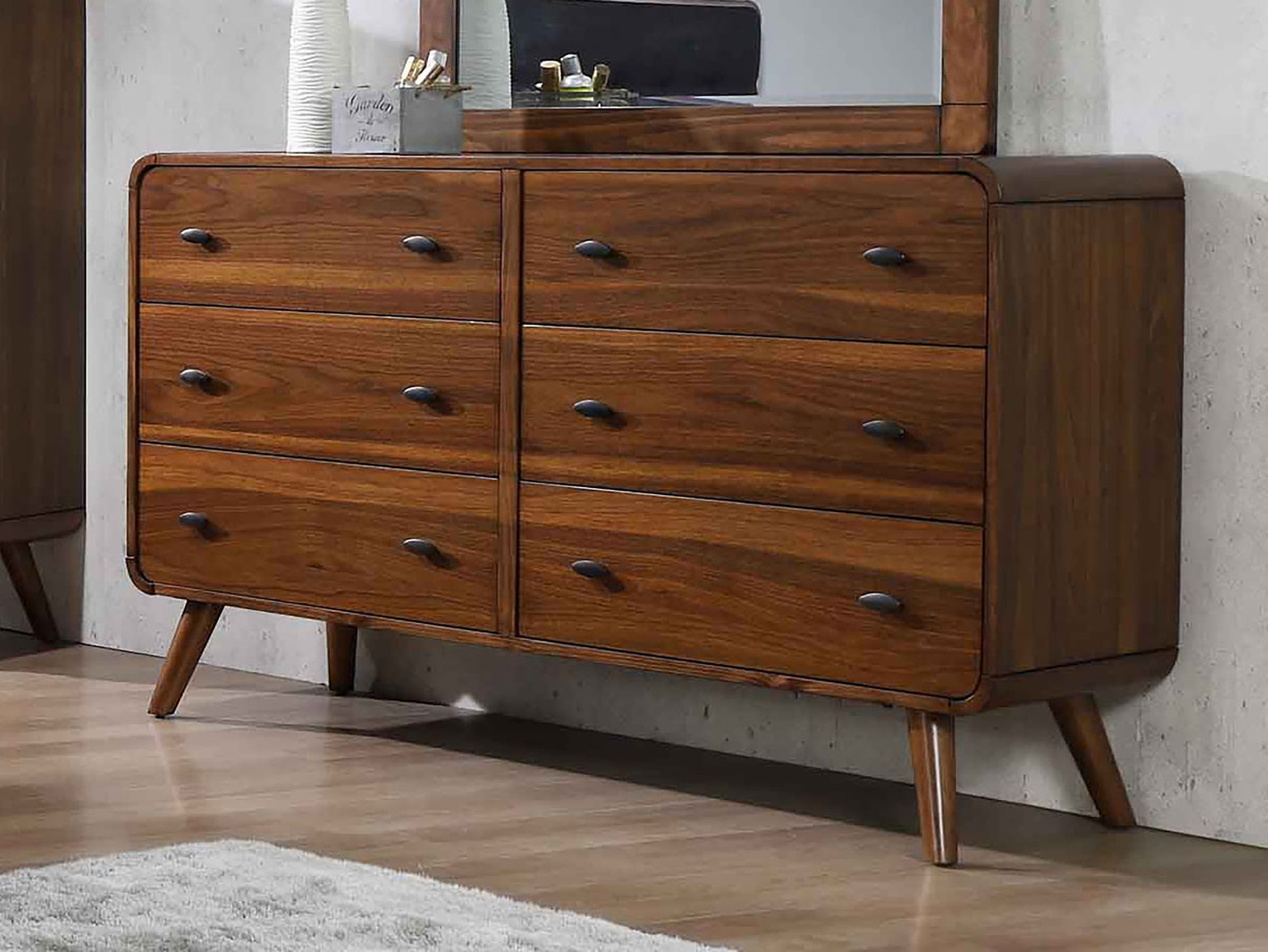 Robyn 6-Drawer Dresser Dark Walnut Robyn 6-Drawer Dresser Dark Walnut