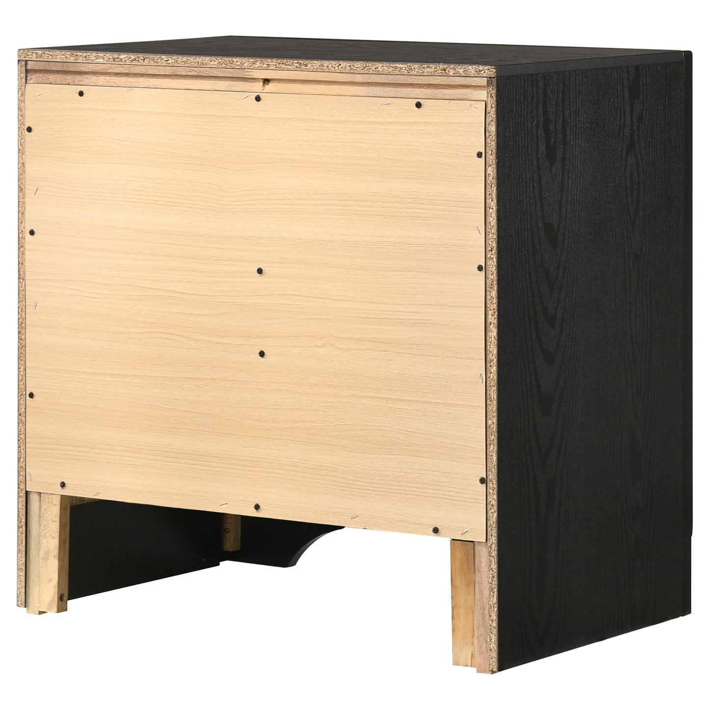 Miranda 3-drawer Nightstand Bedside Table Black