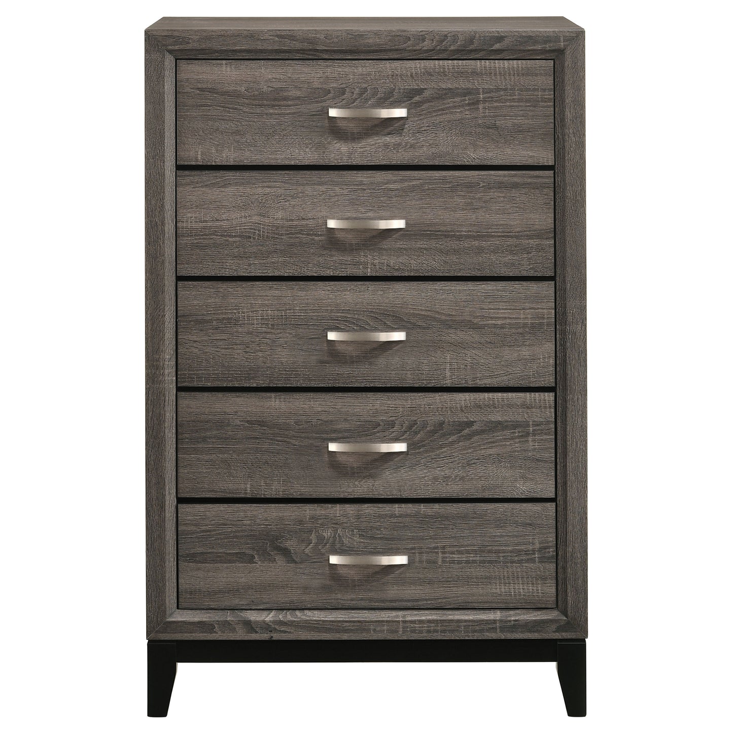 Watson Five-piece Full Bedroom Set Grey Oak