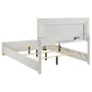 Marceline Wood Eastern King LED Panel Bed White