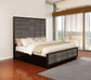 Durango Wood Queen Panel Bed Smoked Peppercorn