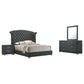 Melody 4-piece California King Bedroom Set Grey