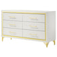 Lucia 6-drawer Bedroom Dresser White