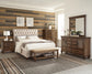Devon 57-inch Upholstered Queen Panel Bed Beige