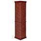 Appledale 6-shelf Corner Curio Display Cabinet Medium Brown