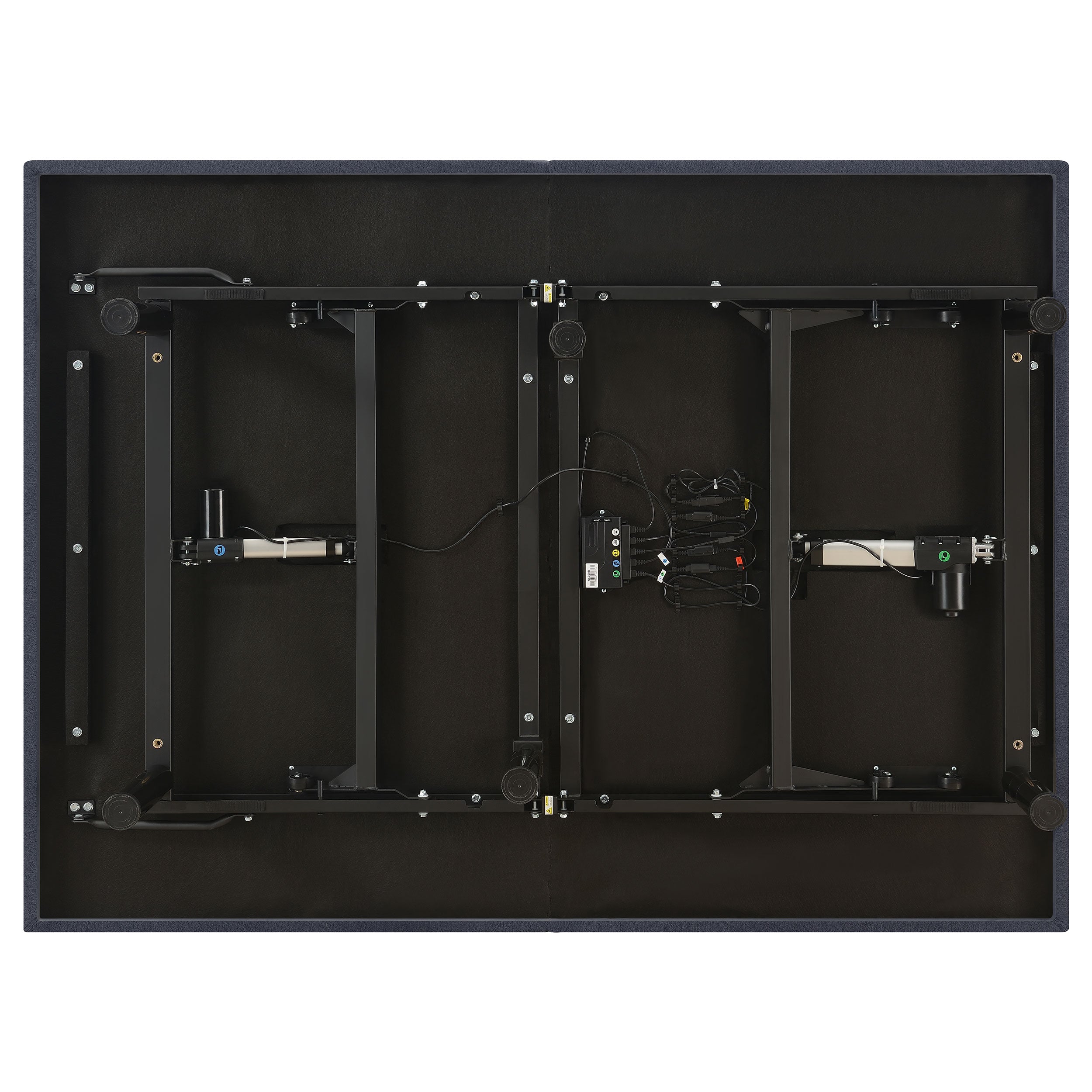 Clara Twin Extra Long Adjustable Bed Base Grey and Black