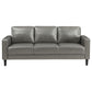 Ruth 2-piece Upholstered Track Arm Sofa Set Grey