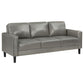 Ruth 2-piece Upholstered Track Arm Sofa Set Grey