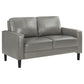 Ruth 2-piece Upholstered Track Arm Sofa Set Grey