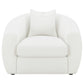 Isabella Upholstered Tight Back Chair White