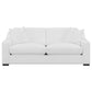 Ashlyn 2-piece Upholstered Sloped Arm Sofa Set White