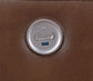 Greenfield Upholstered Power Reclining Loveseat Saddle Brown