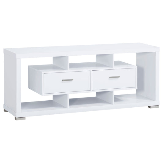 Darien 2-drawer Engineered Wood 59" TV Stand White