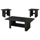 Rodez 3-piece Engineered Wood Coffee Table Set Black