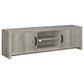 Burke 2-door Engineered Wood 71-inch TV Stand Grey Driftwood