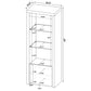 Jude 3-shelf Engineered Wood Media Tower High Gloss White