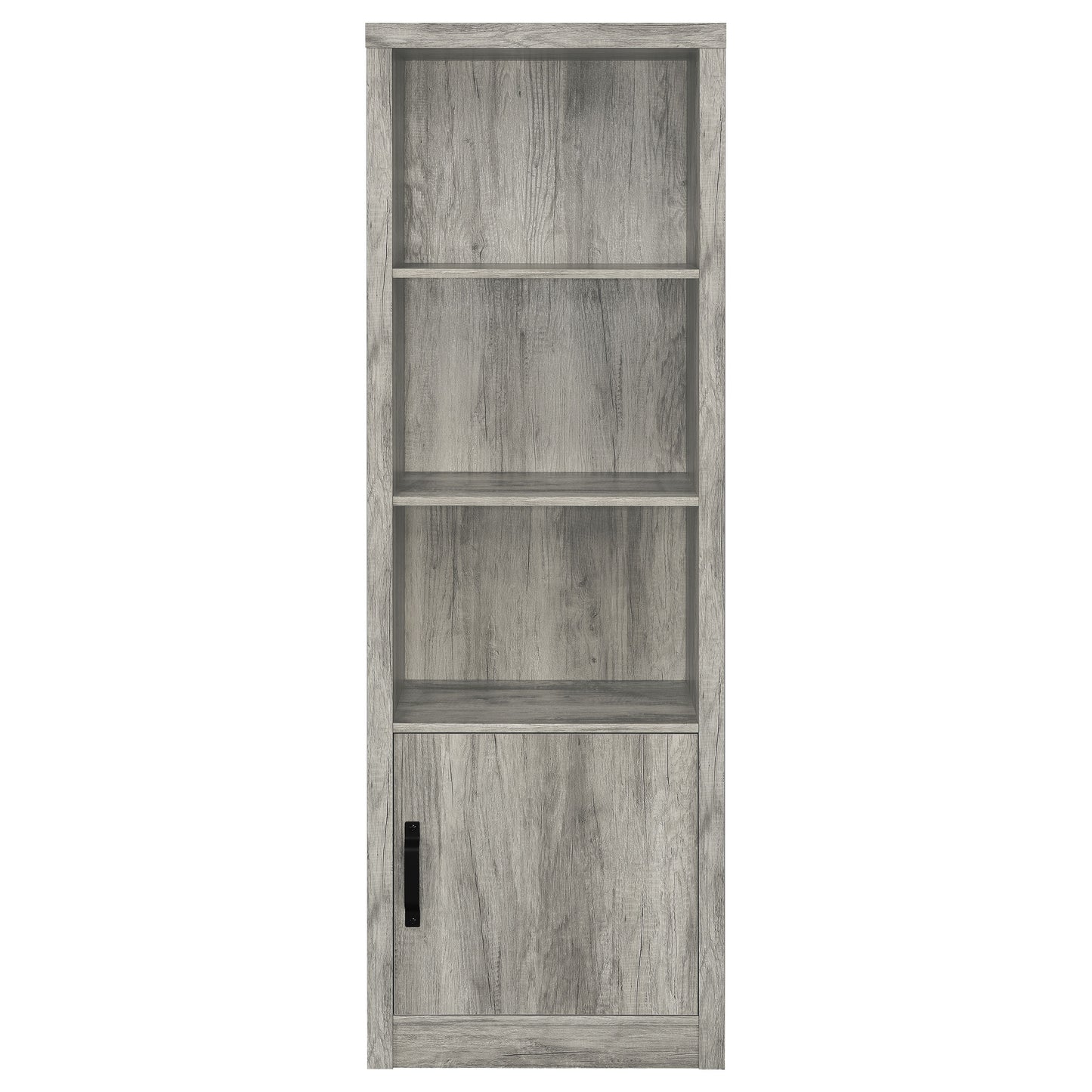 Burke 4-shelf Engineered Wood Media Tower Grey Driftwood