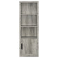 Burke 4-shelf Engineered Wood Media Tower Grey Driftwood