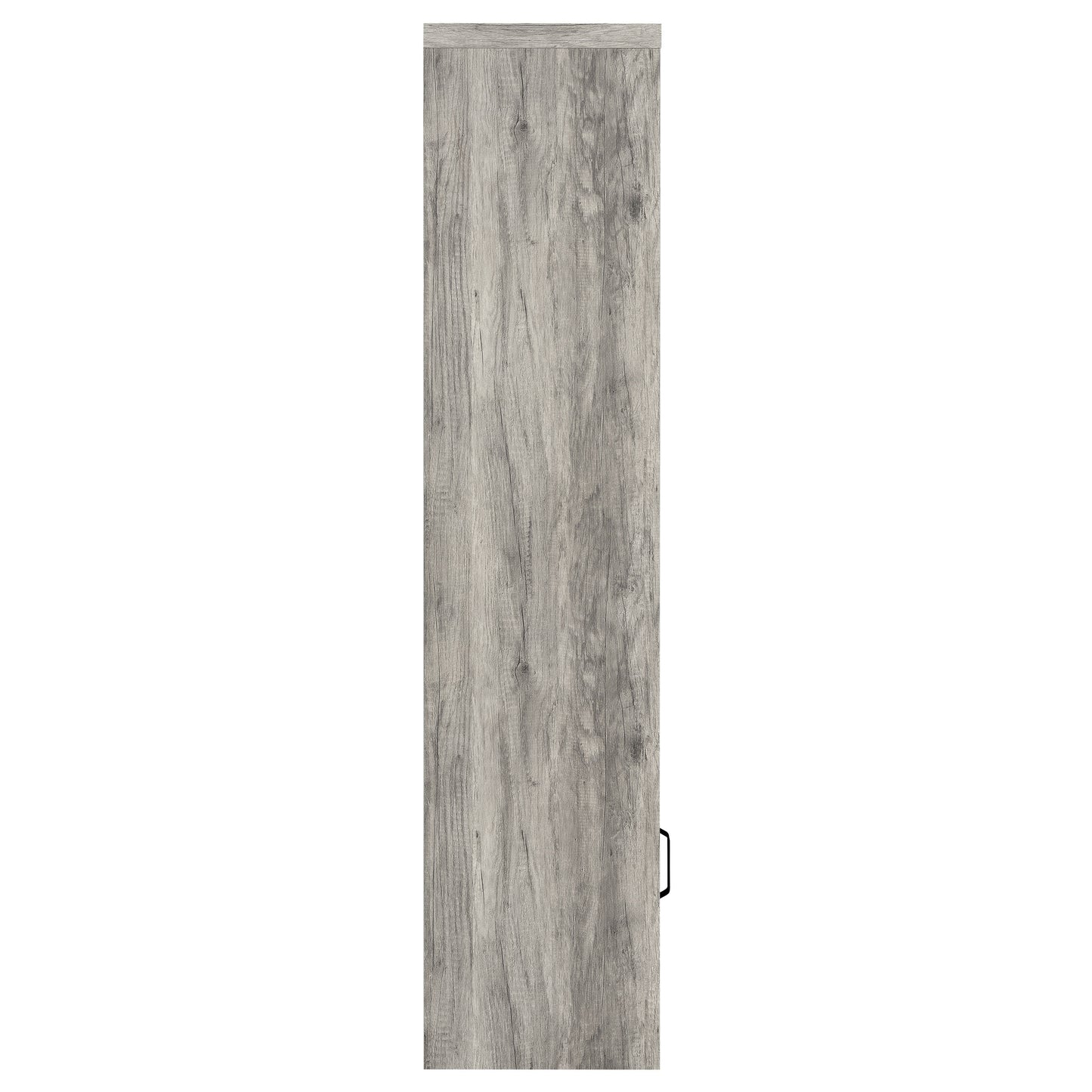 Burke 4-shelf Engineered Wood Media Tower Grey Driftwood