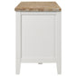 Hollis 2-door Wood 67-inch TV Stand with Drawer Brown and White