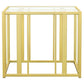 Adri Metal Frame End Table Matte Brass