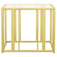 Adri Metal Frame End Table Matte Brass