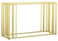 Adri Metal Frame Sofa Table Matte Brass