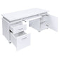 Tracy 2-drawer Computer Desk White