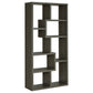 Theo 71-inch 7-shelf Bookshelf Weathered Grey