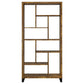 Delwin 71-inch 6-shelf Bookshelf Rustic Nutmeg