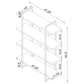 Grimma 63-inch 4-shelf Bookshelf Rustic Grey and Chrome