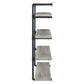 Elmcrest 40-inch Wall Shelf Black and Grey Driftwood