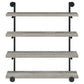 Elmcrest 40-inch Wall Shelf Black and Grey Driftwood