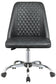 Althea Upholstered Tufted Back Office Chair Grey and Chrome