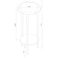 Kirk 1-shelf Round Wood Plant Stand Espresso