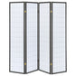 Roberto 4-panel Folding Screen Dark Grey and White