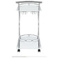 Elfman 2-shelve Serving Cart Chrome and White