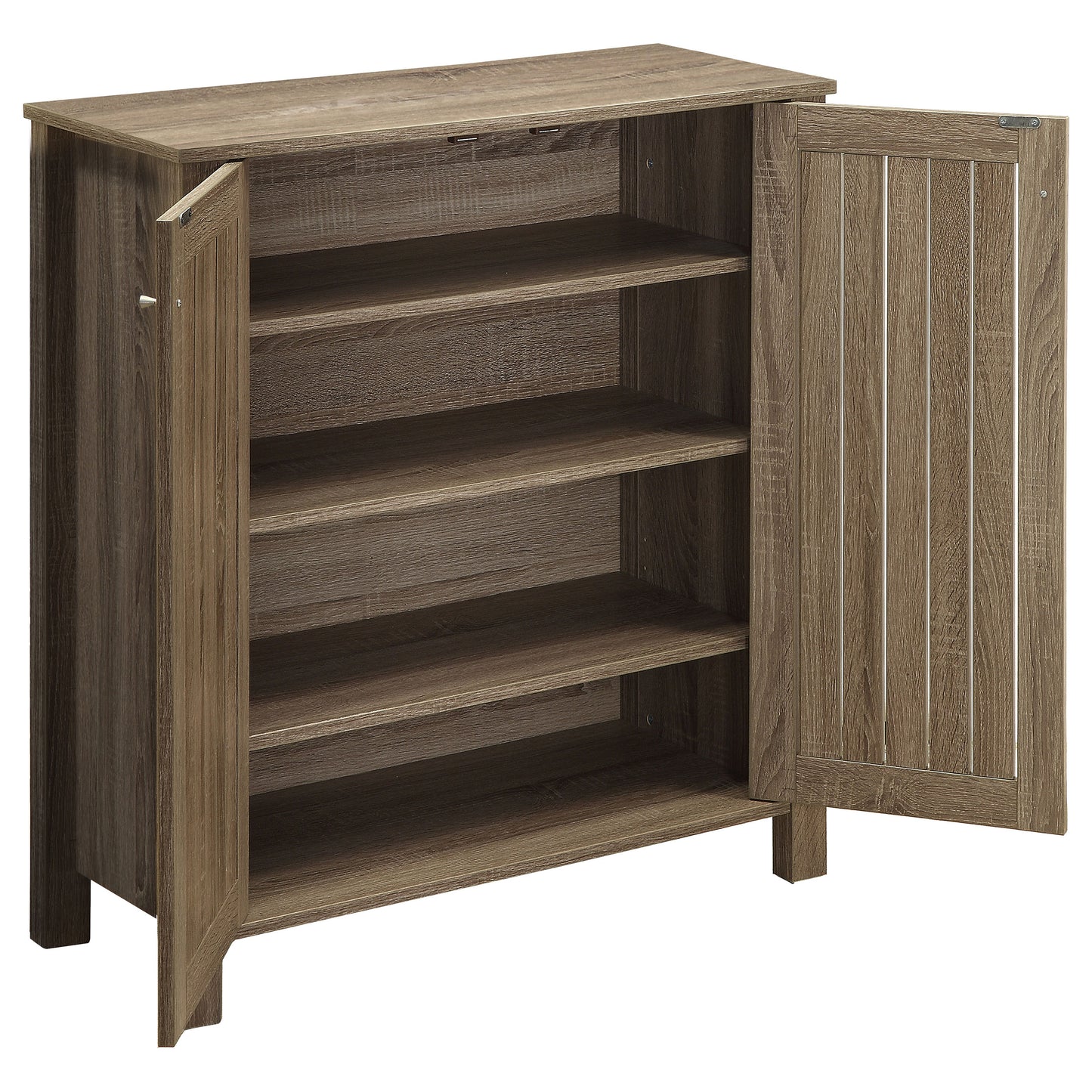 Marisa 4-shelf Shoe Cabinet Dark Taupe