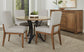 48 INCH ROUND TABLE W/ METAL BASE