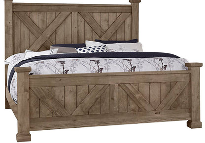Cool Rustic X Bed with X Footboard